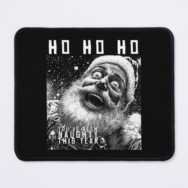 Item preview, youve been naughty 3 - black and white christmas horror manga anime santa designed and sold by ForsakenFrames.