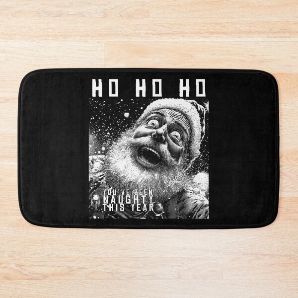 Item preview, youve been naughty 3 - black and white christmas horror manga anime santa designed and sold by ForsakenFrames.