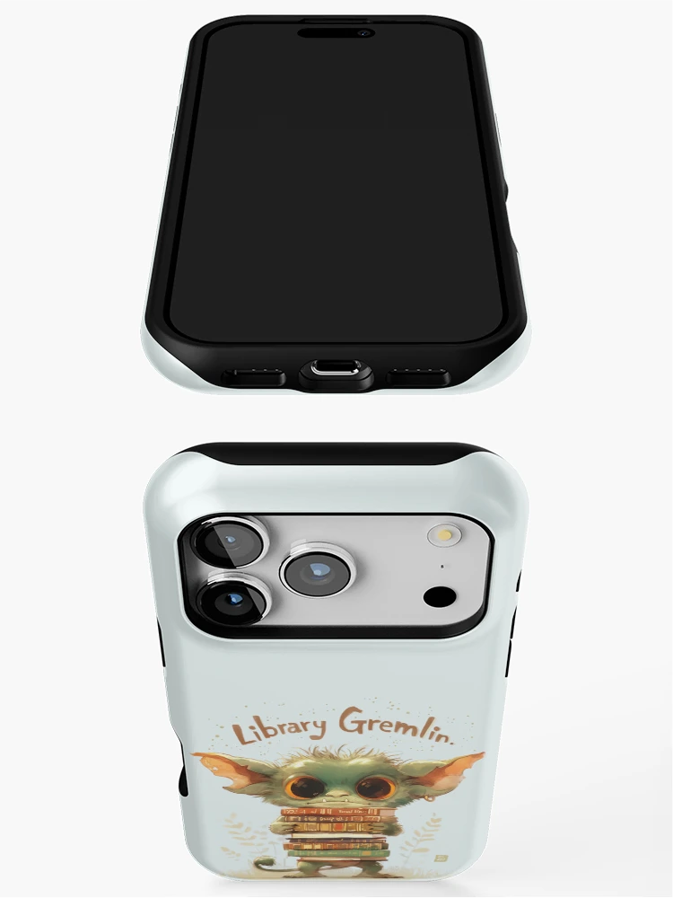 Thumbnail 3 of 4, iPhone Case, Library Gremlin designed and sold by Quirkyaesthetics.