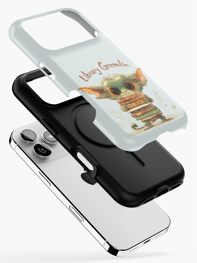Thumbnail 2 of 4, iPhone Case, Library Gremlin designed and sold by Quirkyaesthetics.