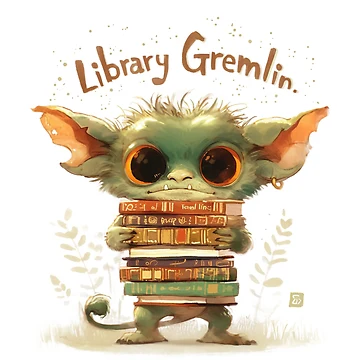 Artwork thumbnail, Library Gremlin by Quirkyaesthetics