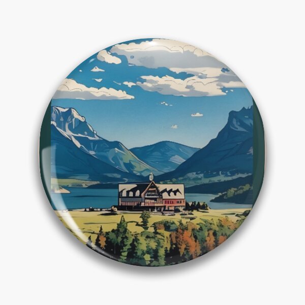 Item preview, Waterton lakes  national park designed and sold by BasicArtChick.