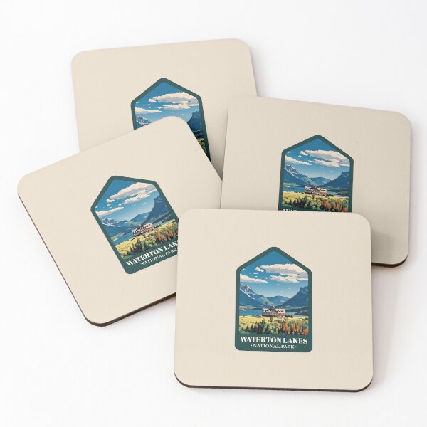 Item preview, Waterton lakes  national park designed and sold by BasicArtChick.