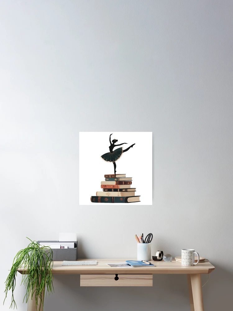 Thumbnail 2 of 3, Poster, Library Ballet designed and sold by Quirkyaesthetics.