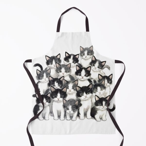 Item preview, Vintage style cute bw tuxedo retro cats designed and sold by LeonaParadoxa.