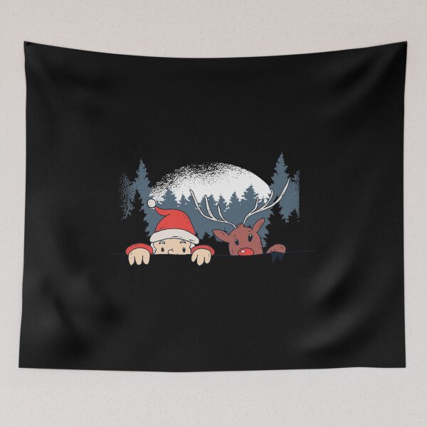 Item preview, Santa and Rudolph Sneaking  designed and sold by TurtleDojo.