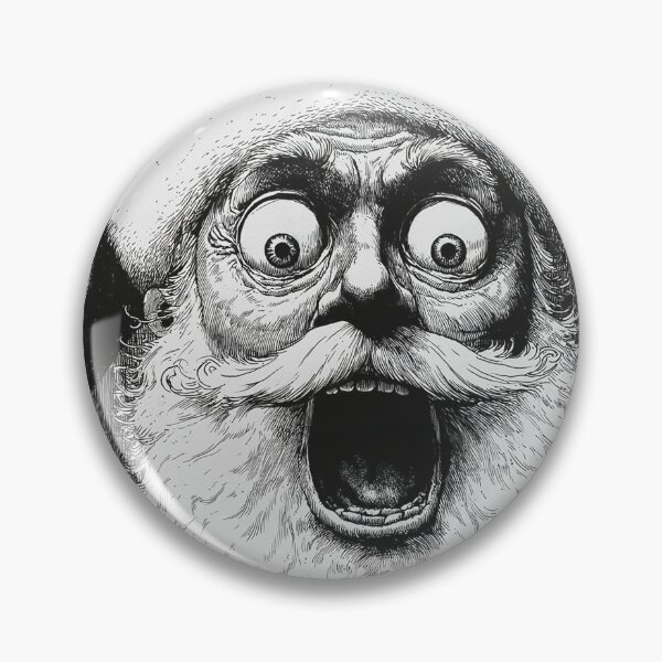 Item preview, youve been naughty 2 - black and white christmas horror manga anime santa designed and sold by ForsakenFrames.