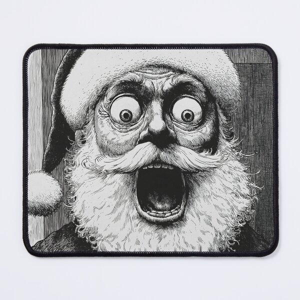 Item preview, youve been naughty 2 - black and white christmas horror manga anime santa designed and sold by ForsakenFrames.