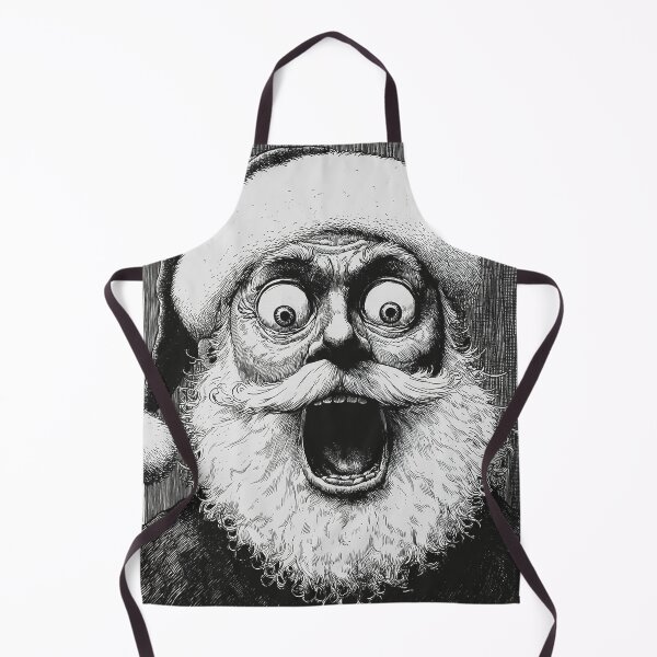 Item preview, youve been naughty 2 - black and white christmas horror manga anime santa designed and sold by ForsakenFrames.