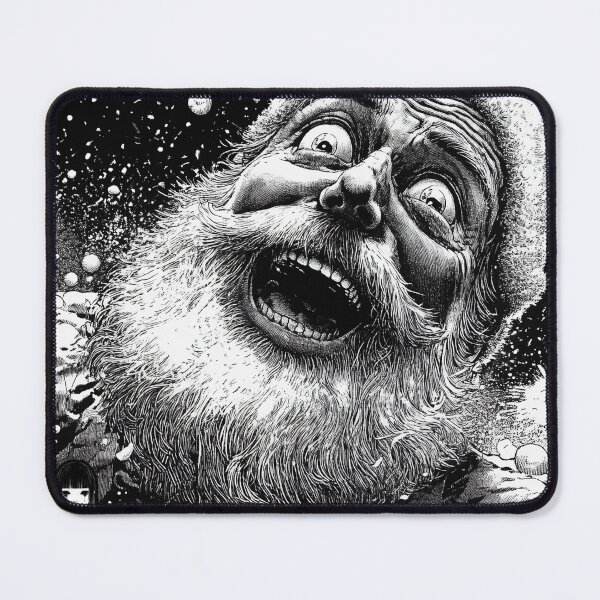 Item preview, youve been naughty 3 - black and white christmas horror manga anime santa designed and sold by ForsakenFrames.