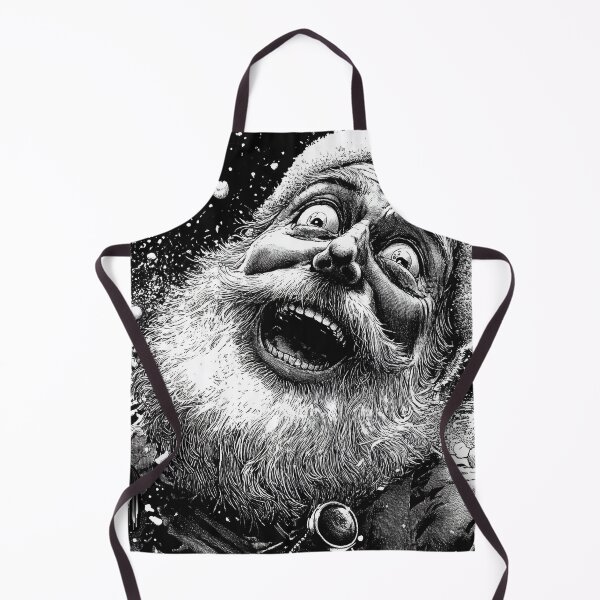 Item preview, youve been naughty 3 - black and white christmas horror manga anime santa designed and sold by ForsakenFrames.