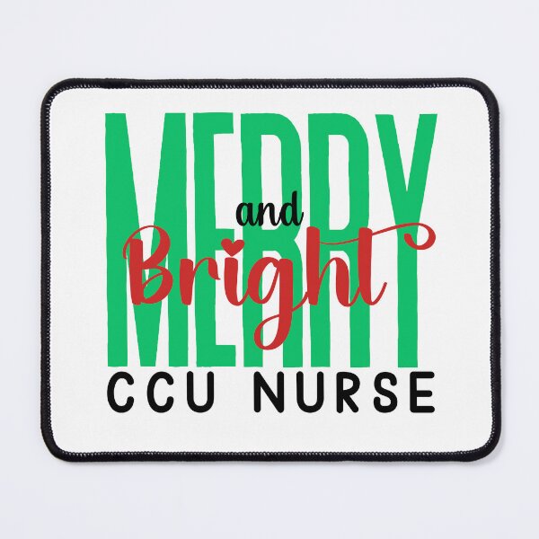 Item preview, CCU Nurse Merry and Bright (Holiday) designed and sold by Whackadoodletee.
