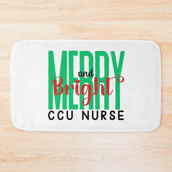 Item preview, CCU Nurse Merry and Bright (Holiday) designed and sold by Whackadoodletee.