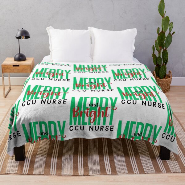 Item preview, CCU Nurse Merry and Bright (Holiday) designed and sold by Whackadoodletee.