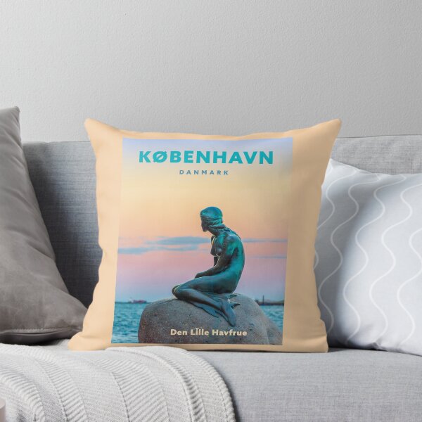 Item preview, Vintage-Style Copenhagen Little Mermaid Poster (in Danish) designed and sold by travelwitheric.