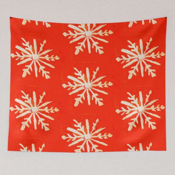 Item preview, Red Block Snowflake designed and sold by Shannon Greve.