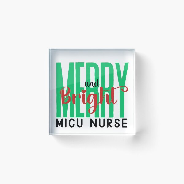 Item preview, MICU Nurse Merry and Bright (Holiday) designed and sold by Whackadoodletee.