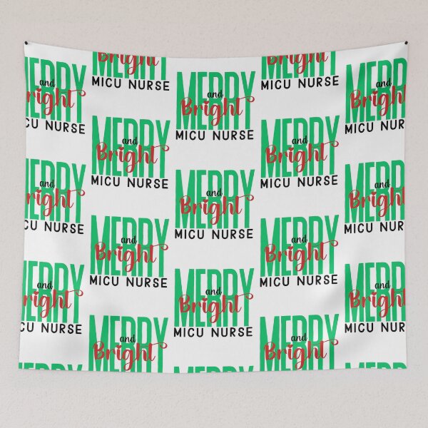 Item preview, MICU Nurse Merry and Bright (Holiday) designed and sold by Whackadoodletee.