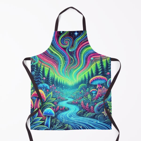 Item preview, Trippy Neon Glowing Forest designed and sold by Porosenok.