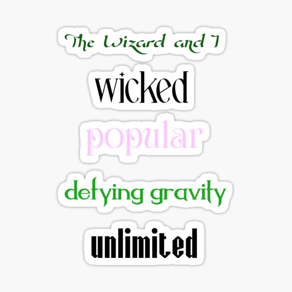 Item preview, musical songs wicked  designed and sold by miss madison creates.