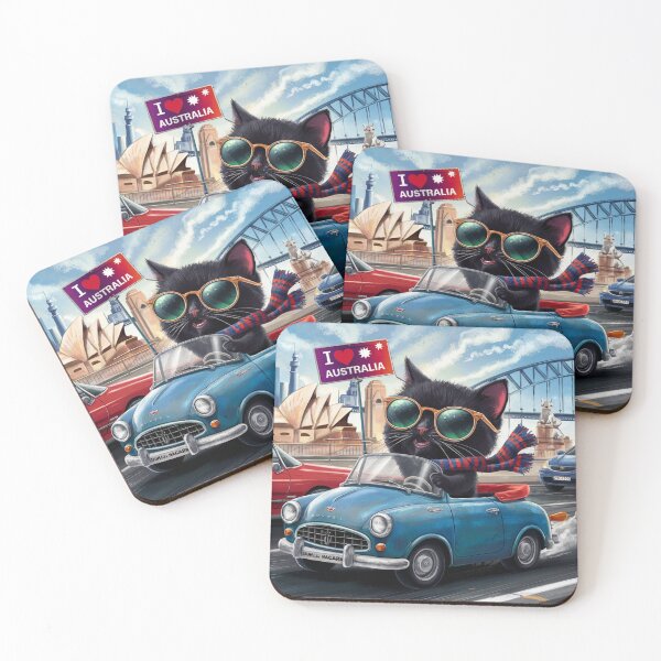 Item preview, Cat on tour - I love Australia! - Sydney designed and sold by lavka-xd.