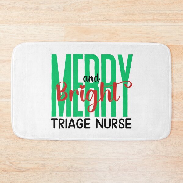Item preview, Triage Nurse Merry and Bright (Holiday) designed and sold by Whackadoodletee.