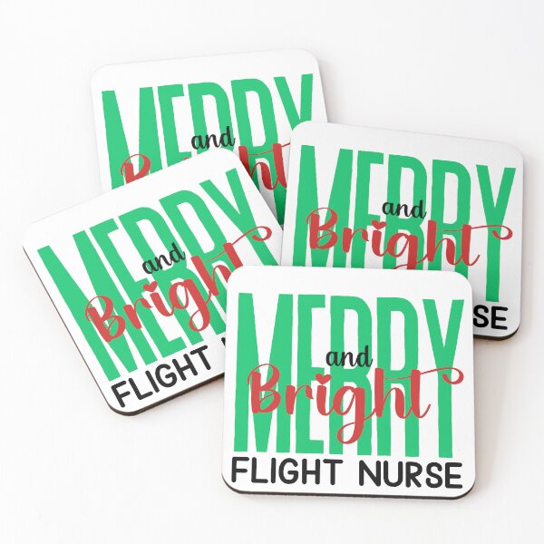 Item preview, Flight Nurse Merry and Bright (Holiday) designed and sold by Whackadoodletee.