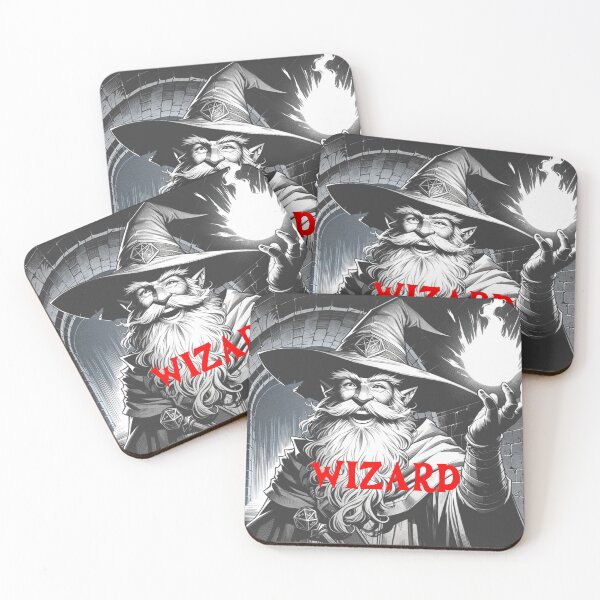 Item preview, Wizard with Fireball - Fantasy RPG Art designed and sold by DMcK Designs.