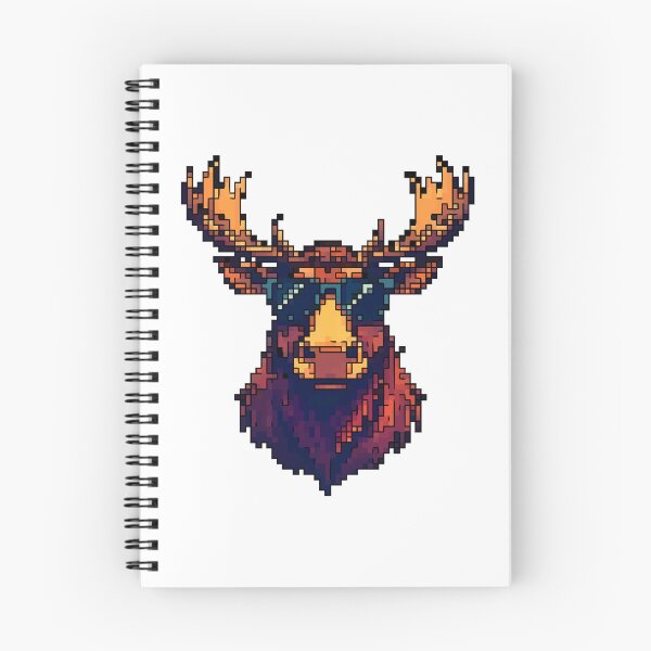 Item preview, Majestic Moose: Pixelated Wanderer designed and sold by NaturePixel.