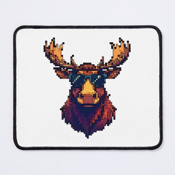 Item preview, Majestic Moose: Pixelated Wanderer designed and sold by NaturePixel.