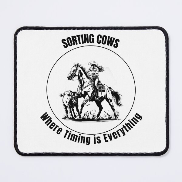 Item preview, Sorting Cows: Where Timing is Everything designed and sold by TeesbyAngela.