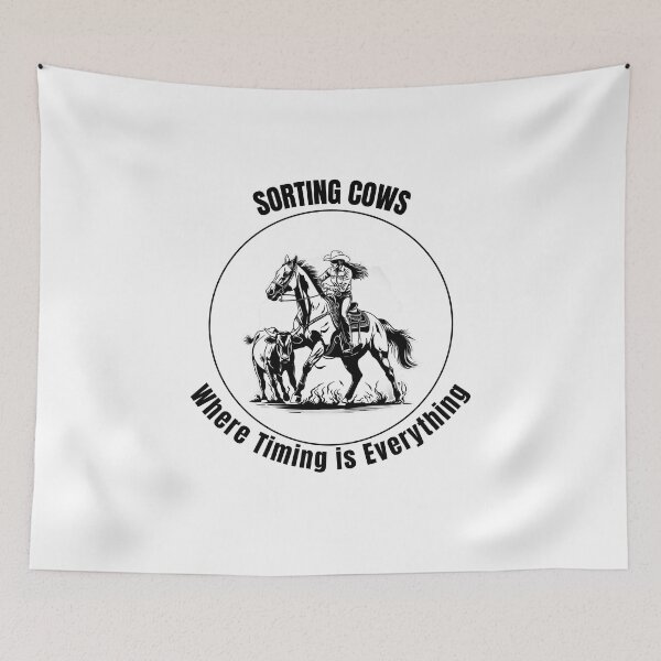 Item preview, Sorting Cows: Where Timing is Everything designed and sold by TeesbyAngela.