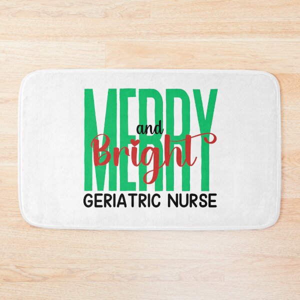 Item preview, Geriatric Nurse Merry and Bright (Holiday) designed and sold by Whackadoodletee.