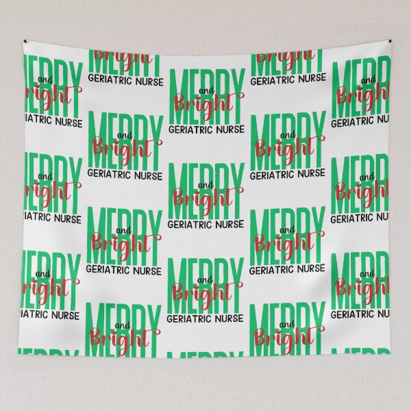 Item preview, Geriatric Nurse Merry and Bright (Holiday) designed and sold by Whackadoodletee.