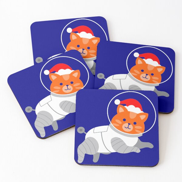 Item preview, astronaut cat ugly christmas santa designed and sold by Gossip Rag.
