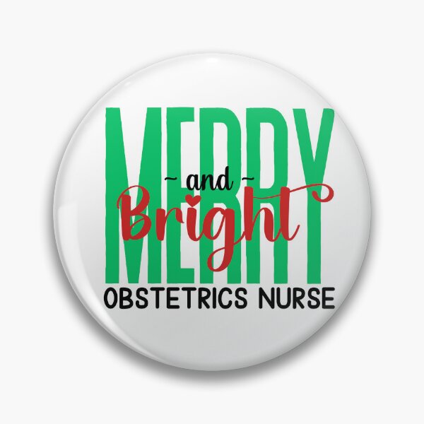 Artikelvorschau, Geburtshilfe-Krankenschwester Merry and Bright (Feiertag) entworfen und verkauft von Whackadoodletee.