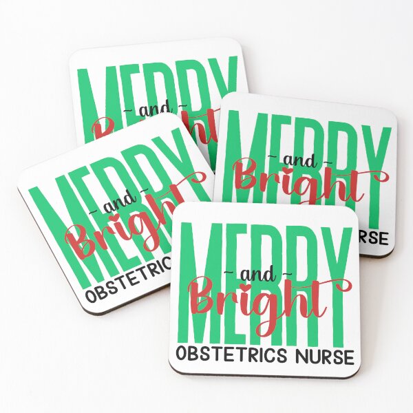 Item preview, Obstetrics Nurse Merry and Bright (Holiday) designed and sold by Whackadoodletee.