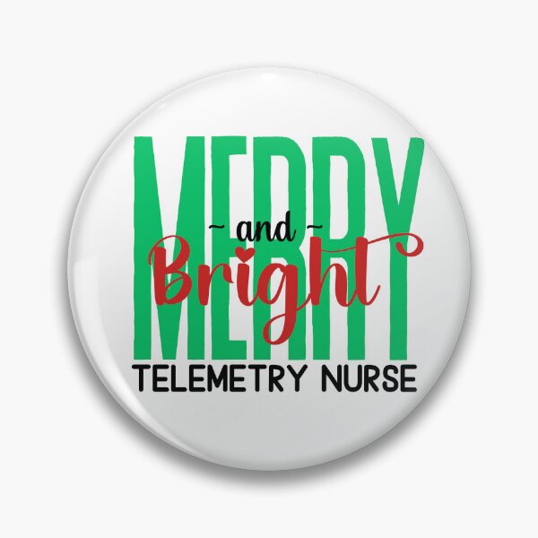 Item preview, Telemetry Nurse Merry and Bright (Holiday) designed and sold by Whackadoodletee.