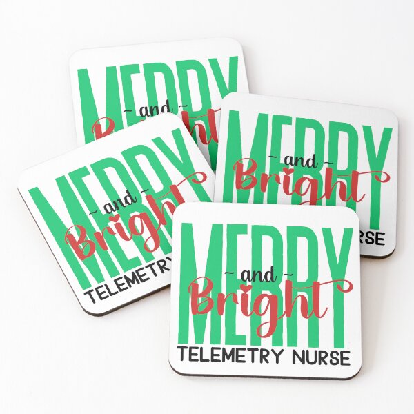Item preview, Telemetry Nurse Merry and Bright (Holiday) designed and sold by Whackadoodletee.