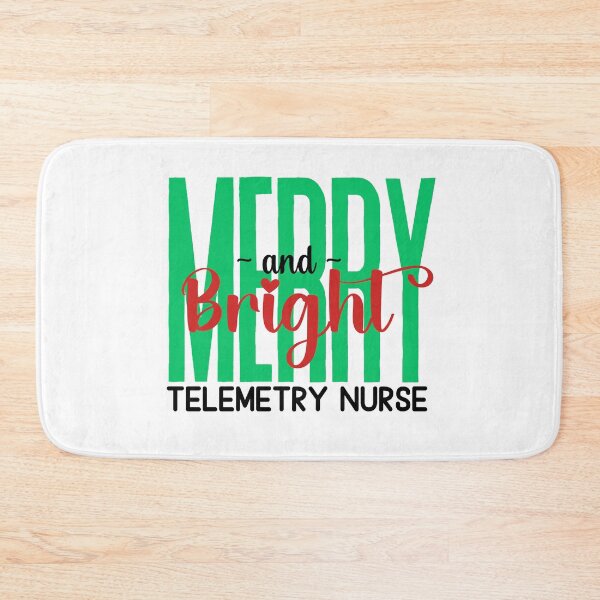 Item preview, Telemetry Nurse Merry and Bright (Holiday) designed and sold by Whackadoodletee.