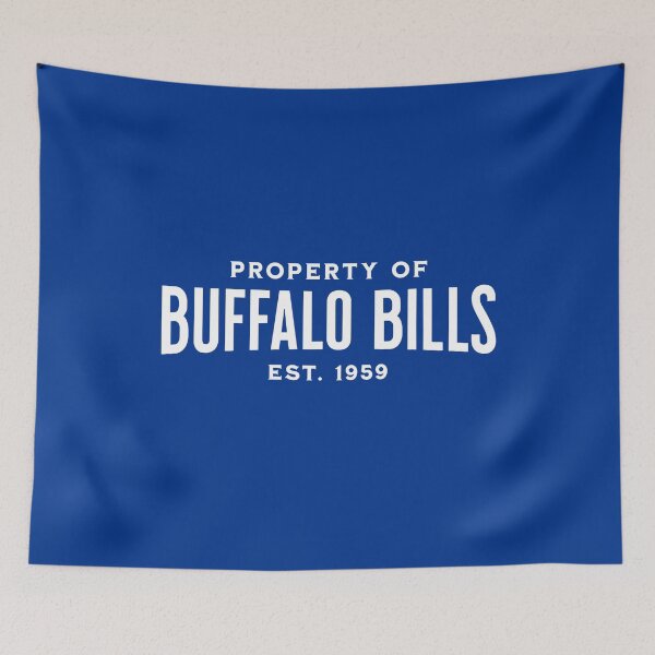 Item preview, Property of Buffalo Bills in blue designed and sold by DesignCollectiv.