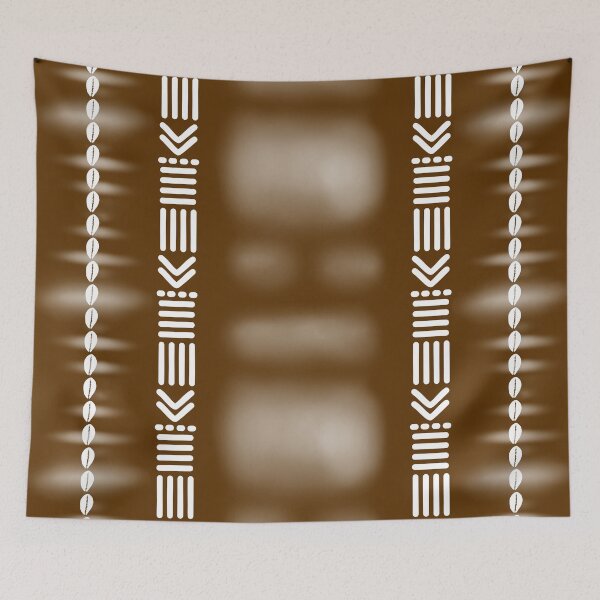 Item preview, Brown African Mud Cloth Tribal Design designed and sold by funkyvibes.