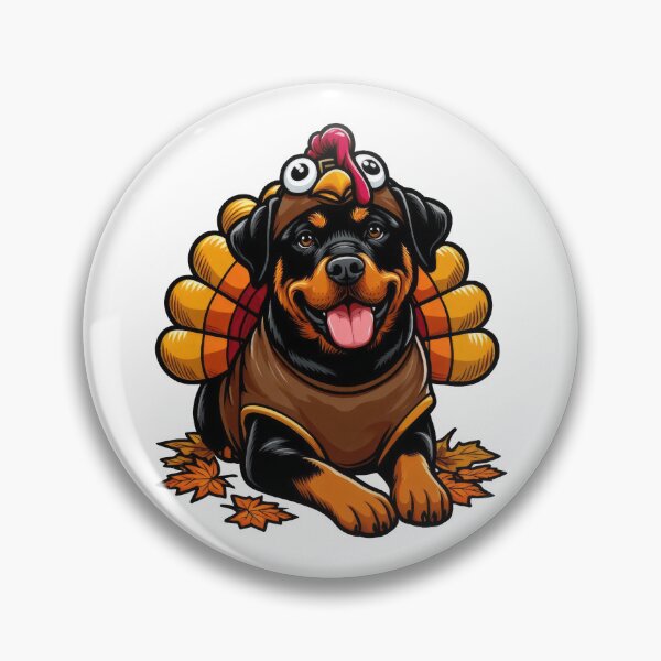 Item preview, Rottweiler Dog Thanksgiving designed and sold by doodIllustrate.