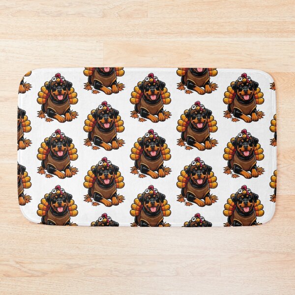 Item preview, Rottweiler Dog Thanksgiving designed and sold by doodIllustrate.
