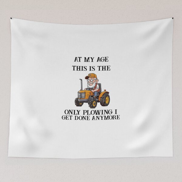 Item preview, Grumpy Old Farmer Plowing  designed and sold by Bigfoot T-Shirt Co..