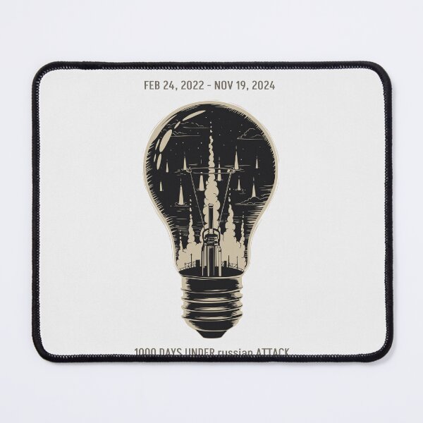 Item preview, 1000 Days Under Attack - Ukraine Power Grid Art Print designed and sold by cabana.space.