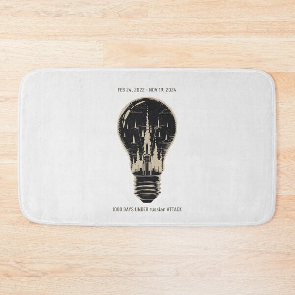Item preview, 1000 Days Under Attack - Ukraine Power Grid Art Print designed and sold by cabana.space.