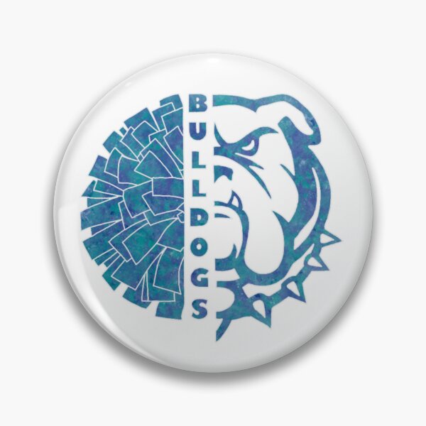 Item preview, Bulldogs teñidos en azul con pompón de animadora designed and sold by AbanaCo.