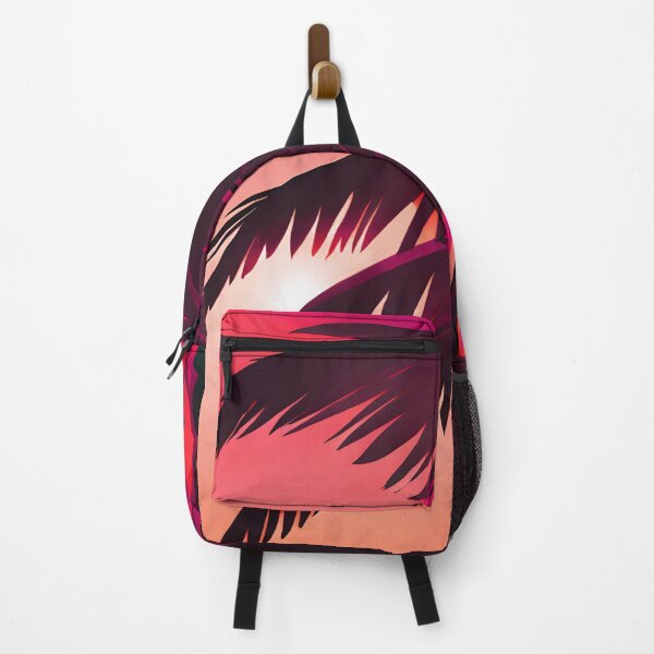 Item preview, Retro Sun and Palm Trees Pink Red AI Art designed and sold by Beachy.