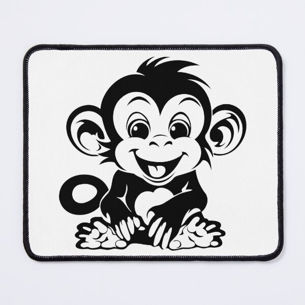 Item preview, Cute Baby Monkey Adorable Primate Curious Playful Animal designed and sold by inkoutninja.